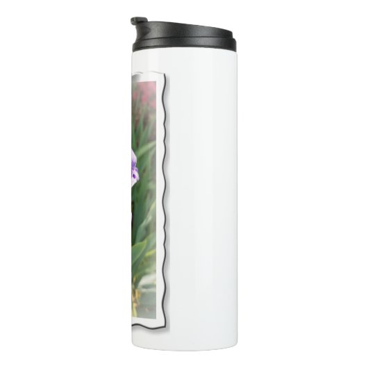 Bouteilles Isothermes Beau Iris Bleu Clair (Tourné sur la droite)