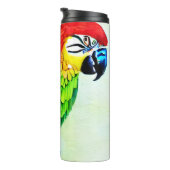 Bouteilles Isothermes Beau Motif de perroquet coloré (Tourné sur la droite)