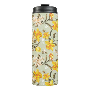 Bouteilles Isothermes Beau motif floral lumineux élégant
