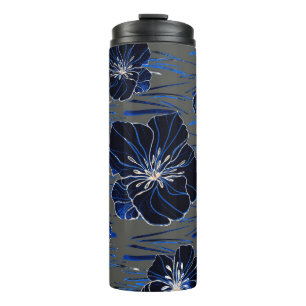 Bouteilles Isothermes Beau motif transparent avec aquarelle stylisée