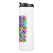 Bouteilles Isothermes Beaucoup D'Empreintes de pattes De Chiens Partout (Tourné sur la droite)