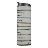 Bouteilles Isothermes Beaucoup d'hommes vont à la pêche Barres gris (Tourné sur la droite)