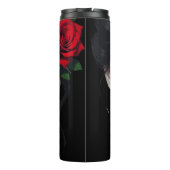 Bouteilles Isothermes Beautiful Woman with Red Rose (Dos)