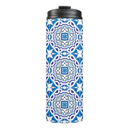 Bouteilles Isothermes 💙 Beaux azulejos bleus, IV, (Devant)