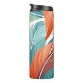 Bouteilles Isothermes Beaux Feuilles tropicaux (Tourné sur la droite)