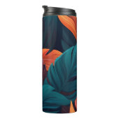 Bouteilles Isothermes Beaux Feuilles tropicaux (Tourné sur la droite)