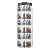 Bouteilles Isothermes Beaux modèles de maisons de Noël (Dos)