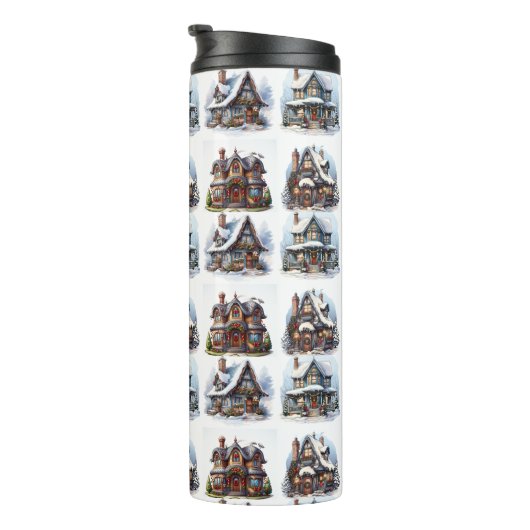 Bouteilles Isothermes Beaux modèles de maisons de Noël (Tourné sur la droite)