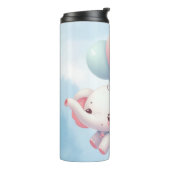 Bouteilles Isothermes bébé éléphant avec ballons (Tourné sur la gauche)