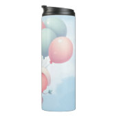 Bouteilles Isothermes bébé éléphant avec ballons (Tourné sur la droite)