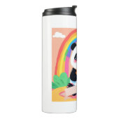 Bouteilles Isothermes Bébé mignon Panda arc-en-ciel (Tourné sur la gauche)