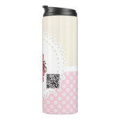 Bouteilles Isothermes Bébé personnalisé Pilier de Giraffe Rose (Tourné sur la droite)