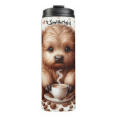 Bouteilles Isothermes Bébé vache Highland avec café vapeur (Devant)