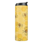 Bouteilles Isothermes Bee Buzzing Honey Bees mignonne (Tourné sur la gauche)