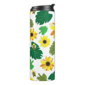 Bouteilles Isothermes Bee de tournesol mignonne (Tourné sur la gauche)