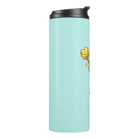 Bouteilles Isothermes Bee miel mignonne avec coeur et calligraphie sur T (Tourné sur la gauche)