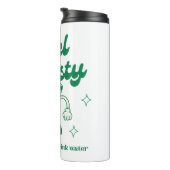 Bouteilles Isothermes beige vert illustratif mignon devis amusant (Tourné sur la droite)