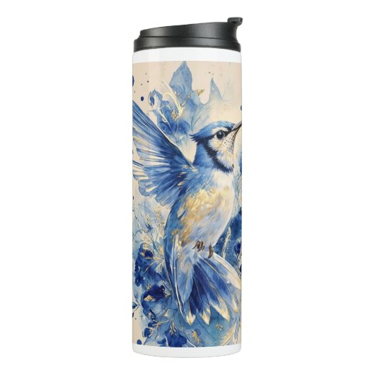 Bouteilles Isothermes Bel oiseau bleu (Tourné sur la gauche)