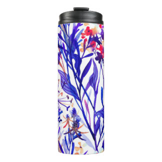 Bouteilles Isothermes Belle aquarelle fleurie sans couture motif