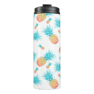 Bouteilles Isothermes Belle aquarelle Motif d'ananas à fruits tropicaux