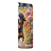 Bouteilles Isothermes Belle Bernese Mountain Dog & Flowers (Tourné sur la droite)