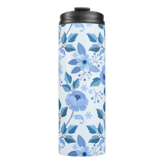 Bouteilles Isothermes belle bleu Floral Design cadeau motif pour elle