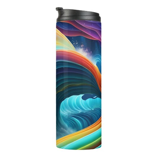 Bouteilles Isothermes Belle cascade arc-en-ciel (Tourné sur la droite)