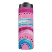 Bouteilles Isothermes Belle conception arc-en-ciel rose vif (Devant)