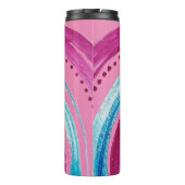 Bouteilles Isothermes Belle conception arc-en-ciel rose vif (Dos)