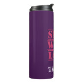 Bouteilles Isothermes Belle Conception violette envoyée avec Personnalis (Tourné sur la gauche)
