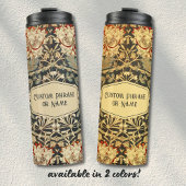 Bouteilles Isothermes Belle Crème Art Nouveau Floral Damask Nom