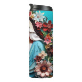 Bouteilles Isothermes Belle et élégante 3D Mère Marie & Bébé Jésus (Tourné sur la droite)