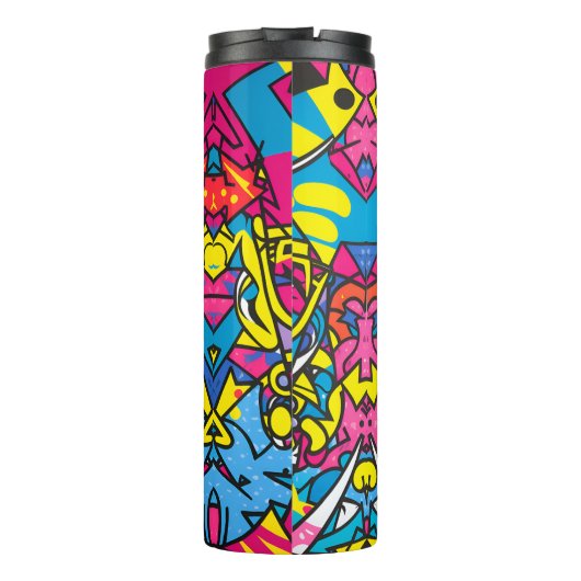 Bouteilles Isothermes Belle femme graffiti murale (Dos)