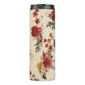 Bouteilles Isothermes Belle Fleur de Noël Corgi Chien (Dos)