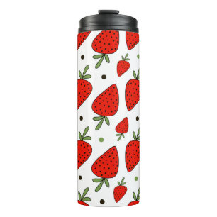Bouteilles Isothermes Belle fraises rouges motif sans soudure