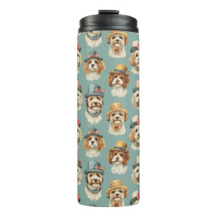 Bouteilles Isothermes Belle illustration de Chiens en Casquette