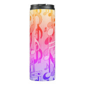 Bouteilles Isothermes Belle musique Joyeuses couleurs vives notes musica (Dos)