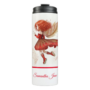 Bouteilles Isothermes Belle Petite Fée Rouge Volante Fantaisie Artistiqu