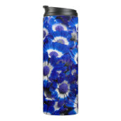 Bouteilles Isothermes Belle Royal Blue Cineraria Fleurs (Tourné sur la droite)