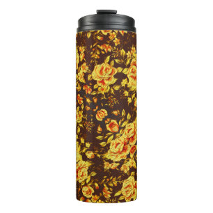 Bouteilles Isothermes Belles fleurs jaunes vintages