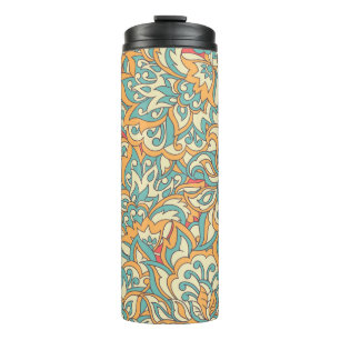 Bouteilles Isothermes belles fleurs sans couture motif. floral vintage