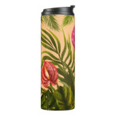 Bouteilles Isothermes Belles Fleurs Tropicales Et Feuilles (Tourné sur la gauche)