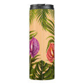 Bouteilles Isothermes Belles Fleurs Tropicales Et Feuilles (Dos)