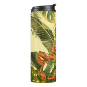 Bouteilles Isothermes Belles Fleurs Tropicales Et Feuilles (Tourné sur la gauche)