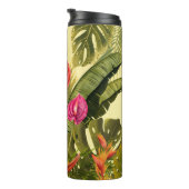 Bouteilles Isothermes Belles Fleurs Tropicales Et Feuilles (Tourné sur la droite)