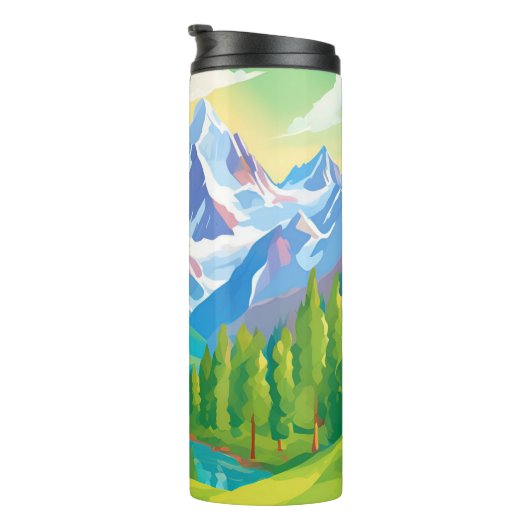 Bouteilles Isothermes Belles montagnes (Tourné sur la droite)