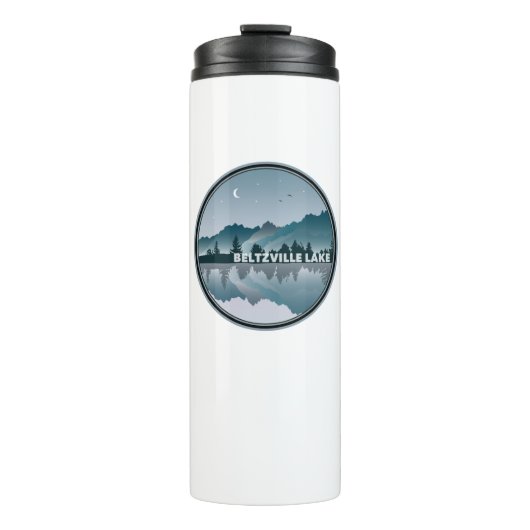 Bouteilles Isothermes Beltzville Lake Pennsylvanie Réflexion (Devant)