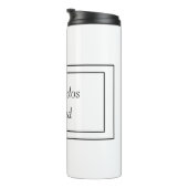 Bouteilles Isothermes Bendecido espagnol noir et blanc bilingue béni (Tourné sur la droite)