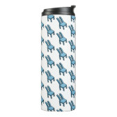 Bouteilles Isothermes Bendy Warped Blue Chair Cartoon Illustration (Tourné sur la gauche)