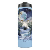 Bouteilles Isothermes Bénédiction solstice Wolf d'hiver Moonlight Woods (Devant)